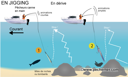 Pêche en jigging